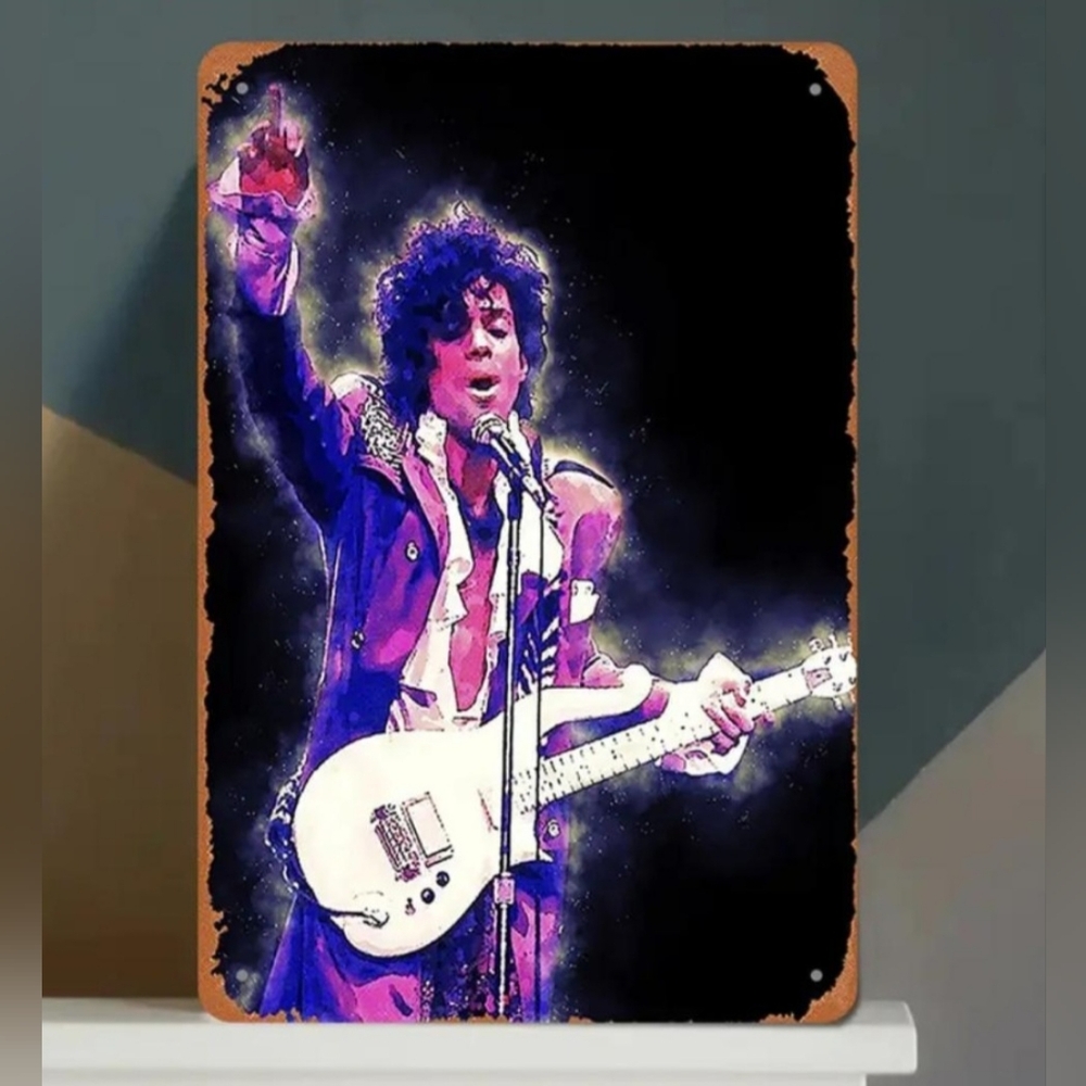 Boutique Prince The Artist Tin Sign 💜